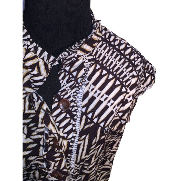 Copper Key Womens Sleeveless Shorts Jumper Outfit (one Piece) Button up - Great - Picture 7 of 11